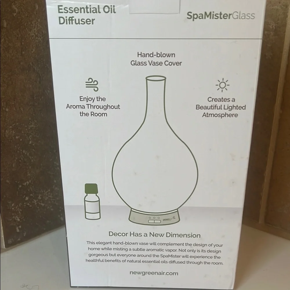White Decor Accents Essential Oil Diffuser